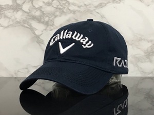 【未使用品】48B★Callaway Golf キャロウェイ ゴルフ キャップ 帽子 CAP 上品で高級感のあるネイビーにシリーズロゴ♪《FREEサイズ》