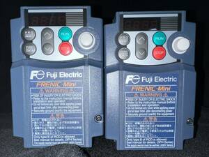 送料込 富士電機 インバーター FRN0.4C2S-2J FRN0.75C2S-2J 共に新品導入後通常環境下で7年弱使用 ワンオーナーもの