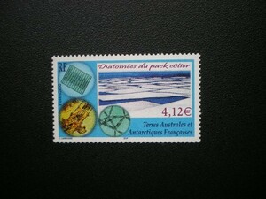 フランス領南方南極地域発行 沿岸の叢氷と珪藻類切手 １種完 ＮＨ 未使用