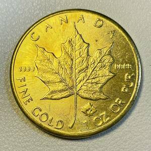 カナダ 硬貨 古銭 英連邦 2021年 エリザベス2世 メープル サトウカエデ 国章 記念幣 コイン 重10.52g