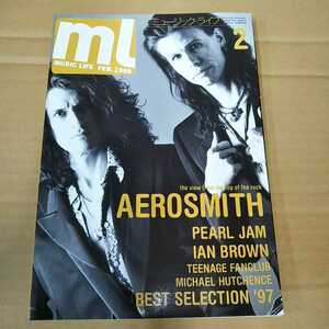 古本 ml MUSIC LIFE 1998年2月号 AEROSMITH/PEARL JAM/IAN BROWN【1132】