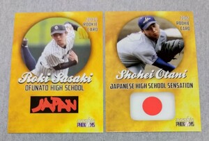 MLBカード, 大谷翔平(SHOHEI OHTANI), 佐々木朗希(ROKI SASAKI), ROOKIE CARD, ゴールデン ルーキーコンビ