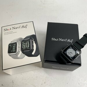 f001 B Shot Navi HuG Golf GPS Watch with Heart Rate Monitor ショットナビ ハグ ゴルフウォッチ ブラック 動作確認済み　充電器　箱付き