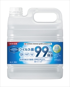 まとめ得 ウィルナックススプレーつめかえ用４Ｌ 　 住友化学 　 消毒用アルコール x [4個] /h