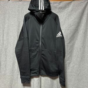 新品　adidas CLIMAHEAT ジップパーカー ブラック O ら