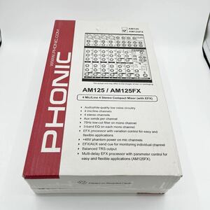 美品 PHONIC AM125FX ミキサー アナログミキサー 12ch