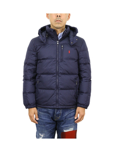 新品 アウトレット 42314 M(10-12)ボーイズ 紺 ダウンジャケット パーカー polo ralph lauren ポロ ラルフ ローレン ポニーNAVY