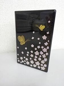 未使用品 位牌 マインドアルテ「花と蝶」携帯用お位牌 携帯仏壇