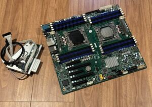 ★美品★Gigabyte GA-7WESVデュアルXeon E5 v3対応 マザーボード フロントパネル付きLGA2011-v3 (X10DAi X10DRi同世代仕様) CPUオマケ 008