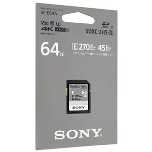 【ゆうパケット対応】SONY製 SDXCメモリーカード 64GB Class10 SF-E64A [管理:1000026244]