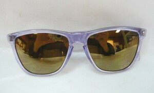 1000円スタート サングラス OAKLEY オークリー FROGSKINS フロッグスキン ウェリントン型 クリアカラー ブラック系レンズ 3 Z10016