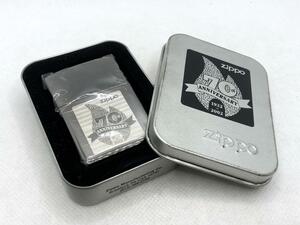 未使用 ZIPPO ジッポー 限定品 70周年記念 アニバーサリー ライター ブラック