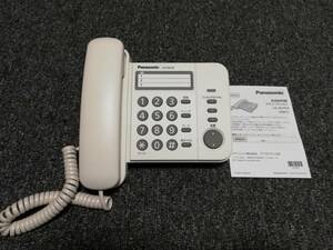 Panasonic パナソニック VE-F04-W デザインテレホン シンプル 白 固定電話 電話機本体のみ　中古美品　レターパック発送