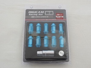 DIGICAM デジキャン レーシングナット ライトブルー M12×1.25 45mm 20本SET スバル XV ハイブリット GPE H25/6～H29/5