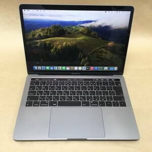 【2402279261】アップルノートPC MACBOOKPRO CI7-2800 CI7(8569U)-2.8GHZ 16GB SSD256GB 13.3in スペースグレイ SONOMA 14.1.1 2019 カメラ