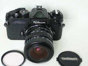 【美品一眼レフ】ニコン　Nikon ＦＥ 　レンズ TAMRON TELE-MACRO 28-70mm