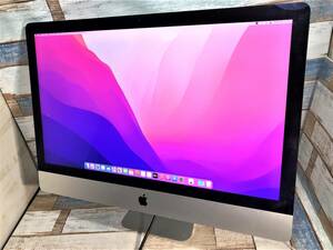 Apple iMac 27-inch Late2015/A1419/intel core i5 クアッドコア 3.20GHz/メモリ16GB/HDD1TB/27インチ/OS Monterey　