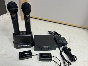  JOYSOUND UGA 赤外線ワイヤレスマイク WM-620 2本 WT-6000 フルセット　　