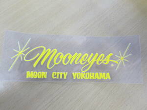 送料85円　MOON City YOKOHAMA 抜きデカール　MOONEYES　YE