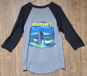 80s Journey tee XLサイズ 1986年ツアーTシャツ ジャーニー Raised On Radio ワールドツアー ラグラン ヴィンテージ コピーライト 祝来日 