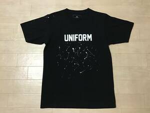 uniform experimentユニフォームエクスペリメントSOPHソフfragmentフラグメントTシャツ ドリッピング ブラック3サイズ 藤原ヒロシ