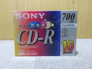 SONY 5COLOR MIX CD-R 700MB 10パック　未開封