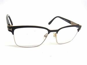 1円 ■美品■ TOM FORD トムフォード TF5323 002 54□16 140 度入り メガネ 眼鏡 めがね メンズ レディース ブラック系 FA5556