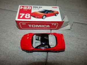 日本製 赤箱トミカNo.78 ホンダ NSX 絶版トミカ　 MM1/A76