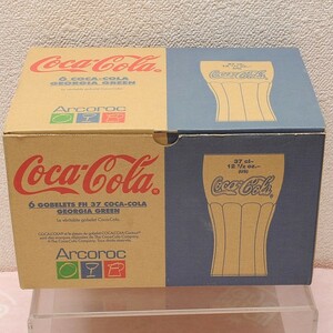 アルコロック コカコーラ グラス 1箱(6個入り) ジョージアグリーン 【2m49】 Arcoroc Coca-Cola 6 GOBELETS 370ml