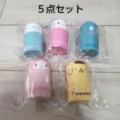 サンリオ  ハンギョドン ポムポムプリン キティシリコンマルチケース 5点セット