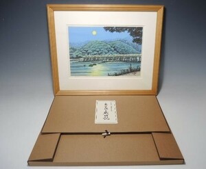 30688/○井堂雅夫 創作木版画 『京の花の歳時記 1月～12月（12枚揃）』 版画 絵画 額装