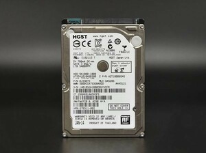 当日発送 HDD 2.5インチ SATA 1TB 5400RPM HGST フォーマット済み ジャンク　S/N:140109JA1000C0HYV87K