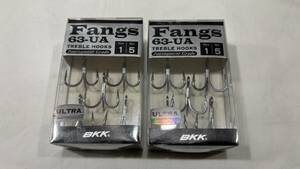 BKK　Fangs63-UA #1 2個セット　①　未使用　トレブルフック