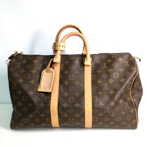 ルイヴィトン LOUIS VUITTON キーポル 45 ハンドバッグ 旅行 出張 ビジネス ボストンバッグ モノグラム ブラウン M41428 T0514