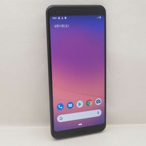 美品 Google Pixel 3 64GB 本体のみ ブラック ソフトバンク SIMフリー Pixel3 グーグル ピクセル3 管17118