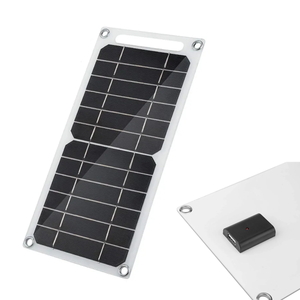 太陽光でスマホ充電ソーラーモバイルバッテリー 吊り下げフック穴付きソーラーパネル充電器ソーラーモバイルバッテリー 軽量パネル充電器