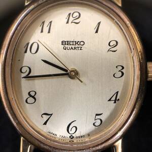 1円～ SEIKO QUARTZ セイコー クォーツ ヴィンテージ レディース腕時計 アンティーク JAPAN 7321 0590 D 中古 ジャンク ゴールド 