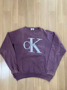 90s Calvin Klein jeans カルバンクライン　ロゴ　スウェット トレーナー USA ヴィンテージ vintage reg in USA アメリカ製