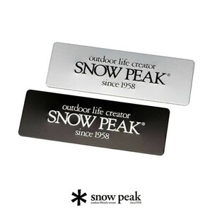 snow peak メタルロゴステッカー 2022SS FES-158【未使用・新品】スノーピーク 雪峰祭2022春限定