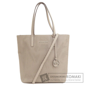 Michael Kors マイケルコース パンチング 2WAY トートバッグ レザー レディース 中古