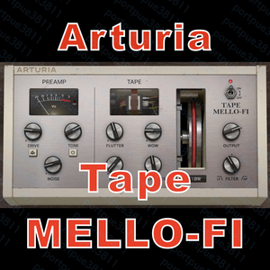 正規品 Arturia Tape MELLO-FI LoFi ビンテージローファイ テープエミュレーションプラグイン ダウンロード版 未使用 Mac/Win