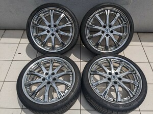 work シュバート SC4 19インチ 8.5J+43 5H114.3 245/35R19 タイヤホイール アルファード クラウン プリウスα エスティマ GS マークX CHR