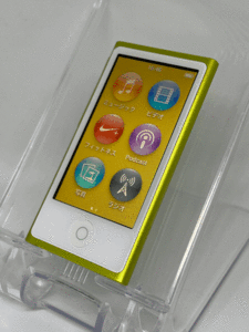 【新品バッテリー交換済み nanoシリーズ最終モデル】 Apple iPod nano 第7世代 16GB イエロー 中古品 【完動品 生産終了品 1円スタート】