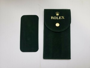 ロレックス 携帯 保管 保存 収納 袋 ウォッチトラベル ケース ポーチ Watch Case ノベルティ 緑 グリーン 時計 ROLEX 非売品