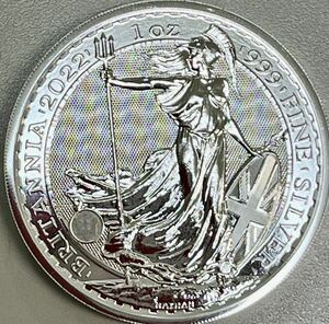 【ご紹介します】イギリス 2022年★ブリタニア 1オンス銀貨3 1.1ｇ★エリザベス女王肖像★コインコレクションは歴史が示す資産保全の王道