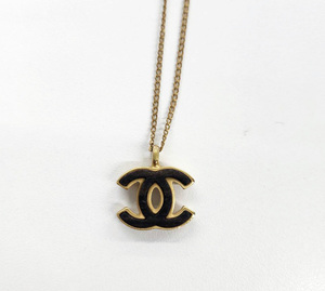 【中古】CHANEL　シャネル　ココマーク　ウッド　ゴールド　ネックレス　レディース　アクセサリー　01A　首飾り　ペンダント