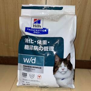 定価13398円　Hills ヒルズ　w/d　消化・体重・糖尿病の管理　猫　療法食　4kg　チキン　プリスクリプション・ダイエット　ペット　ネコ