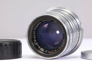 【 ワケあり | 動作正常 】 Nippon Kogaku NIKKOR-H・C 5cm F2 【 線状のくもりあり 】