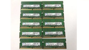 初期保障★SAMSUNG 4GB PC4-2133P SODIMM メモリ DDR4-17000 DDR4 PC4-17000 10枚組 ★送料無料