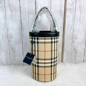 未使用品　BURBERRY バーバリー　バッグ　ハンドバッグ　縦長　筒型